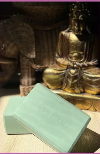 Product photograph — Gaiam yoga block